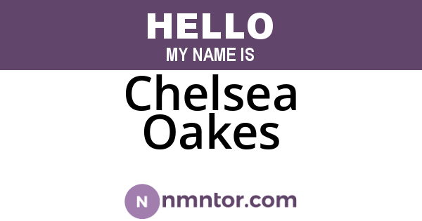 Chelsea Oakes
