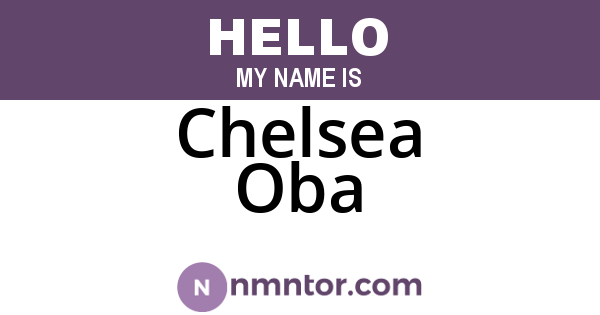 Chelsea Oba