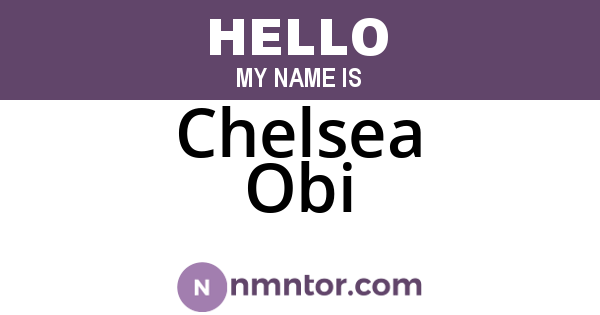 Chelsea Obi