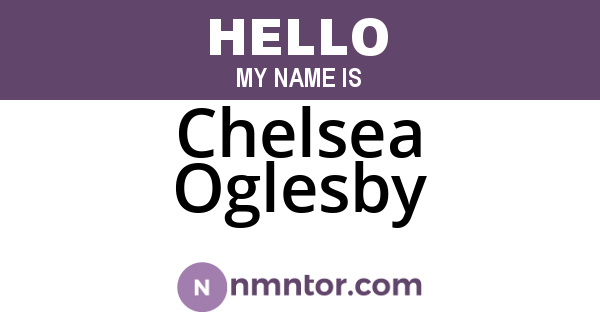 Chelsea Oglesby