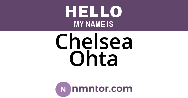 Chelsea Ohta