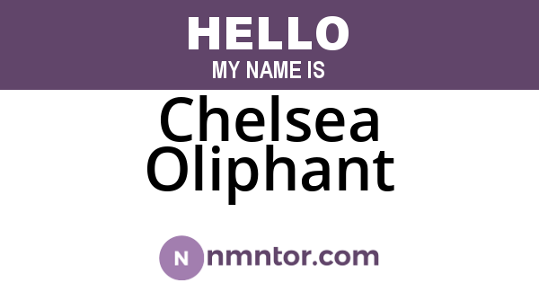 Chelsea Oliphant