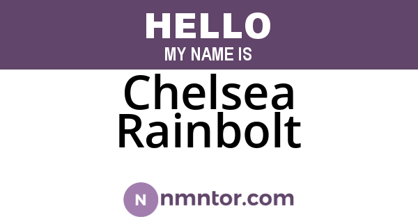 Chelsea Rainbolt