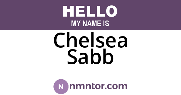 Chelsea Sabb