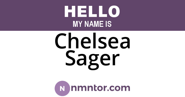 Chelsea Sager