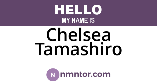 Chelsea Tamashiro