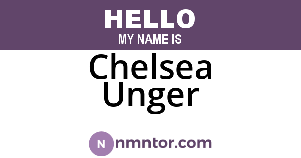 Chelsea Unger