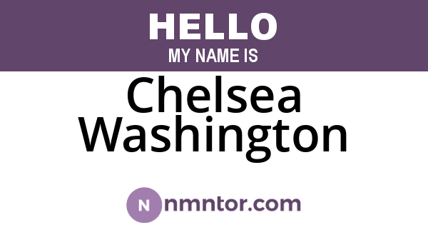 Chelsea Washington