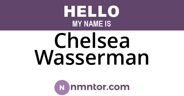Chelsea Wasserman
