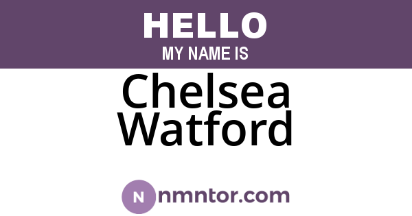 Chelsea Watford