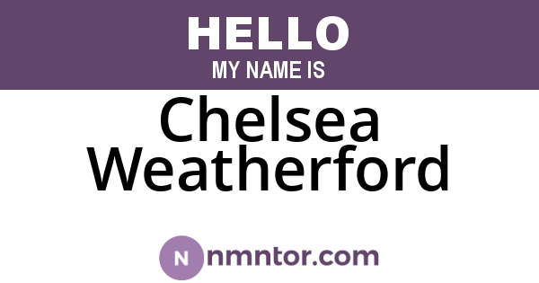 Chelsea Weatherford