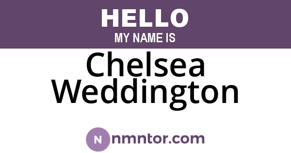 Chelsea Weddington