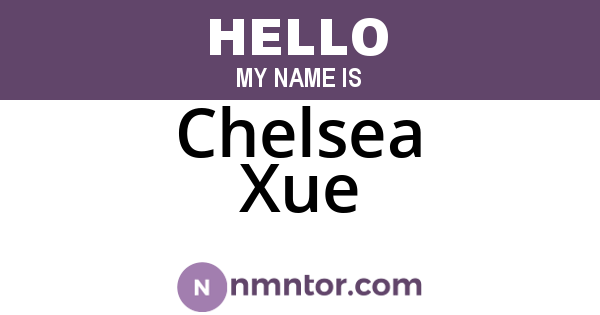 Chelsea Xue