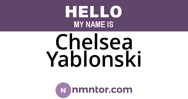 Chelsea Yablonski