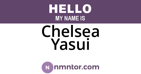 Chelsea Yasui