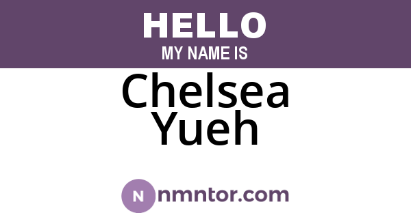 Chelsea Yueh