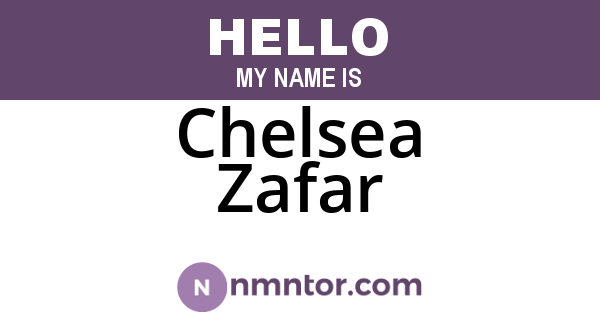 Chelsea Zafar