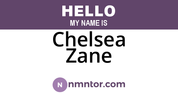 Chelsea Zane