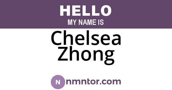 Chelsea Zhong