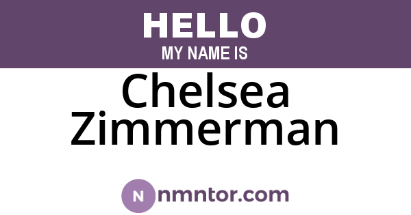 Chelsea Zimmerman