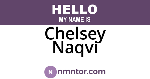 Chelsey Naqvi