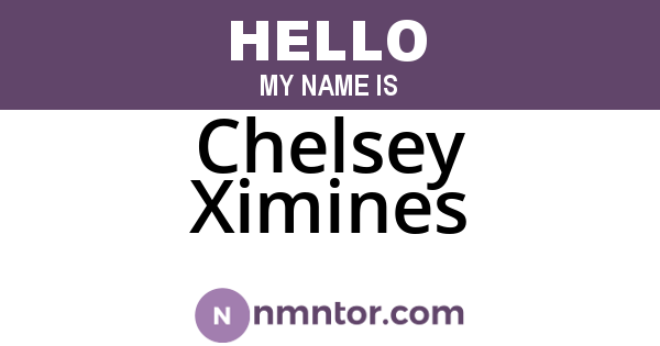 Chelsey Ximines