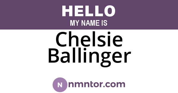 Chelsie Ballinger