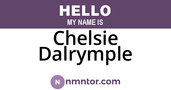 Chelsie Dalrymple