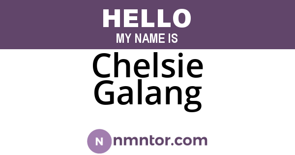 Chelsie Galang
