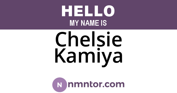Chelsie Kamiya