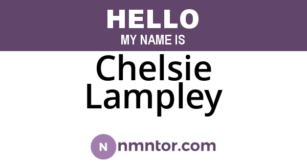 Chelsie Lampley