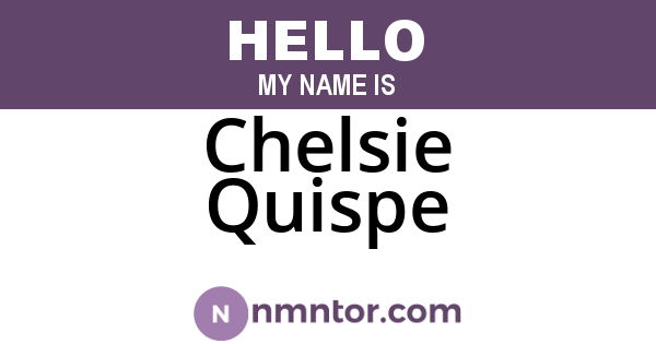 Chelsie Quispe