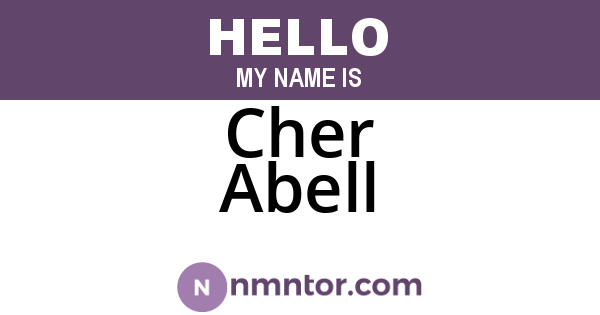 Cher Abell