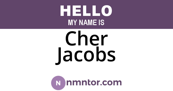 Cher Jacobs