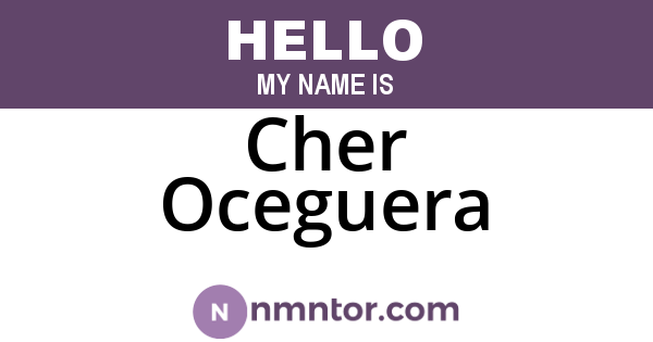 Cher Oceguera