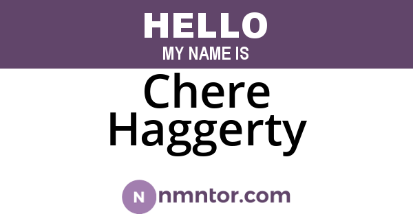 Chere Haggerty