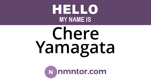 Chere Yamagata