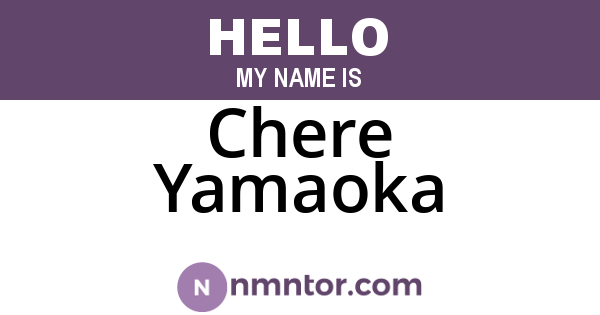 Chere Yamaoka