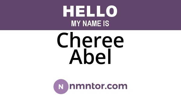 Cheree Abel