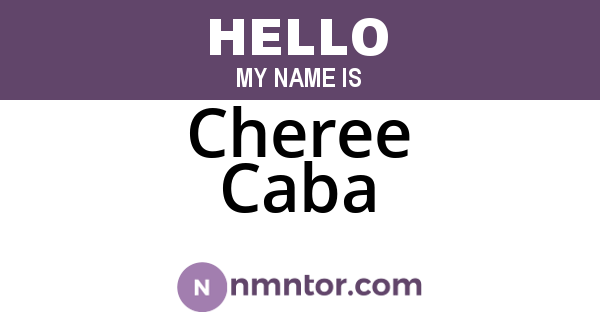 Cheree Caba