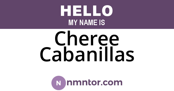 Cheree Cabanillas