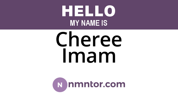 Cheree Imam