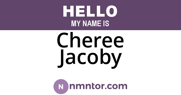 Cheree Jacoby