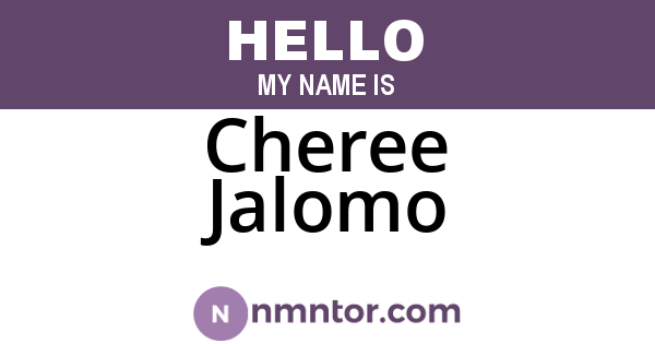Cheree Jalomo