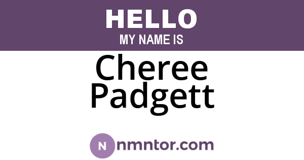 Cheree Padgett
