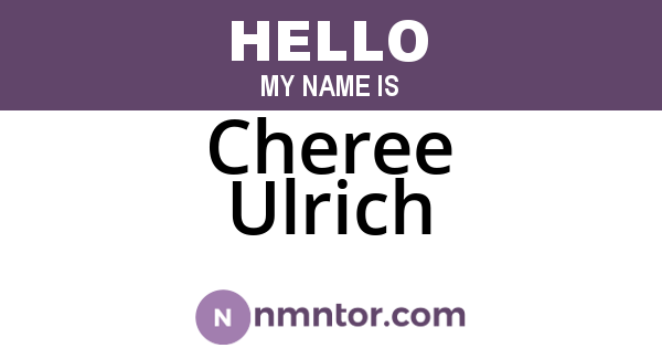 Cheree Ulrich