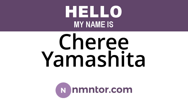 Cheree Yamashita
