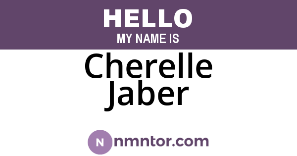 Cherelle Jaber