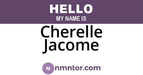 Cherelle Jacome