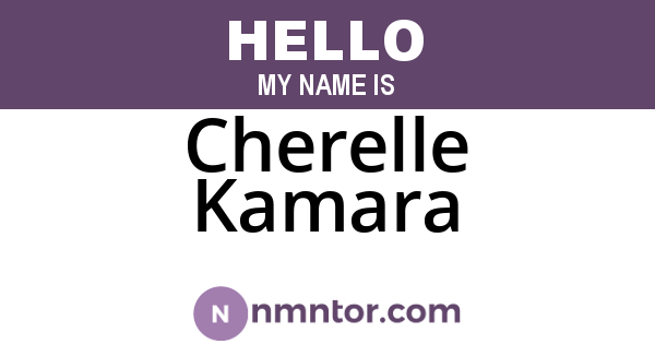 Cherelle Kamara